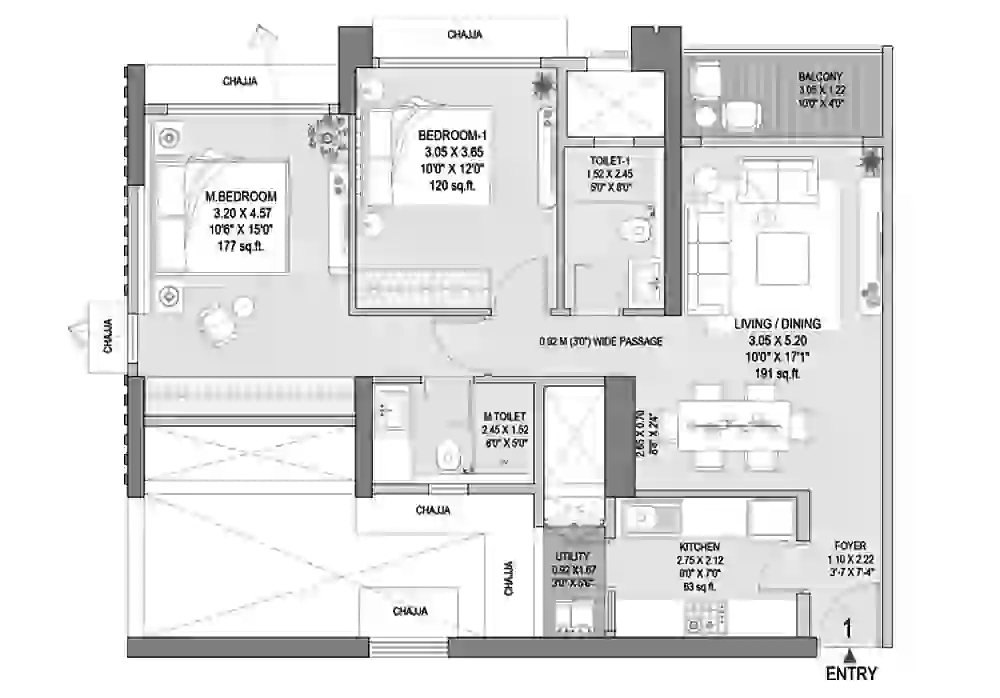 2 BHK Supreme